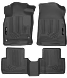 Husky Liners - Husky Liner Weatherbeater Front/Rear Floor Liners Black Honda Civic 98461 - Image 1