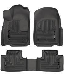 Husky Liner Weatherbeater Front/Rear Floor Liners Black for Gr. Cherokee 99051