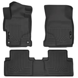 Husky Liners - Husky Liner Weatherbeater Front/Rear Floor Liners Black Honda Civic 99441 - Image 1