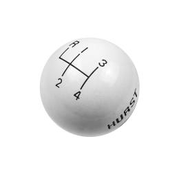Hurst - Hurst 1637626 Classic 4-Speed Shift Knob Upper Left Reverse White 3/8-16 - Image 2