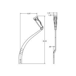 Hurst - Hurst 5388585 PistolGrip Manual Shifter Handle Wood/Chrome for 68-70 Dodge/Ply - Image 2