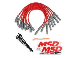 MSD Ignition 31639 8.5mm Super Conductor Red Wire Set for Ford Raptor 6.2L V8