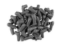 MSD - MSD Ignition 34514 90-DEG Logo Spark Plug Boots Gray Silicone 50EA - Image 1