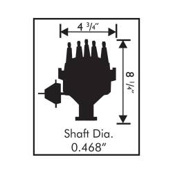 MSD Ignition 83521 Ready-To-Run Distributor Steel Gear for Ford/Lincoln 289/302