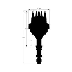 MSD Ignition 8552 Ready-To-Run Distributor for Buick 400-430-455 V8 Red