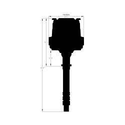 MSD Ignition 83653 Pro-Billet Distributor Black for Chevy HEI