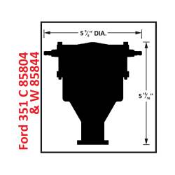 MSD Ignition 85804 Crab Cap Distributor for Ford 351C 460