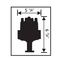 MSD Ignition 8597 Pro-Billet Distributor for Chevy V6 Even-Fire
