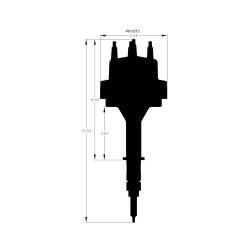 MSD Ignition 8515 Pro-Billet Distributor for Chevy In-line 6 Cylinder
