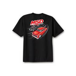 MSD - MSD Ignition 95116 Racer T-Shirt Medium Black - Image 1