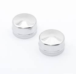 Mr Gasket 2486 Dust Cap Front Chrome 2 3/16" Dia. 2 Pc.