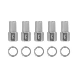 Mr Gasket 4305 Lug Nut Open End Chrome Plated 1" Shank 0.5" RH 5Pc