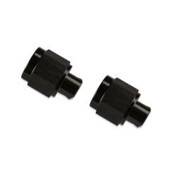 Mr Gasket - Mr Gasket 492906-BL -6 AN Caps 2-Pack Black 6061 Aluminum - Image 1