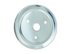 Mr Gasket 4972 Chrome Crankshaft Pulley-Single Groove for 55-68 Chevy/GMC