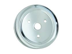 Mr Gasket 4973 Chrome Crankshaft Pulley-Double Groove for 55-68 Chevy/GMC