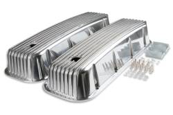 Mr Gasket 6859G Polished Cast Aluminum Tall Valve Covers for 65-00 Chevy/GMC BB