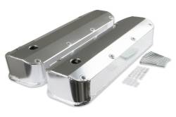 Mr Gasket 6860G Silver Fabricated Alum Valve Covers for 64-92 Chrysler/Dodge/PLY
