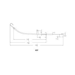 Mr Gasket 6237 Oil Dipstick & Tube Chrome Plated Passenger Side