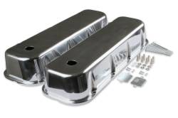 Mr Gasket 6858G Polished Cast Aluminum Tall Valve Covers for 65-00 Chevy/GMC BB