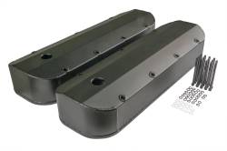 Mr Gasket 6831BG Black Fabricated Alu. Valve Covers for 65-74 Chevy 396-454 BB