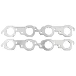 Mr Gasket 7407G Aluminum Exhaust Gasket Round Port for Chevy Big Block