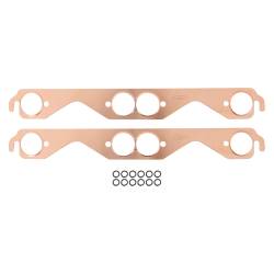 Mr Gasket 7152G Round Port Copper Seal Header Gaskets for 55-96 Buick/Chevy/GMC