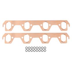 Mr Gasket 7161 Oval Ports Copper Exhaust Gasket for 87-95 Ford 302/351W 5.0/5.8L