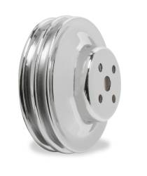 Mr Gasket 8831 Chrome Waterpump Pulley Double Groove for 65-69 Ford 289/302/351W