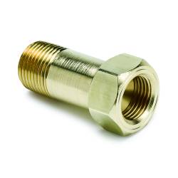 AutoMeter - AutoMeter 2271 Fitting Mech Temp Adapter Gauge Extension 3/8" NPT Male Brass - Image 1