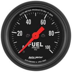 AutoMeter - AutoMeter 2663 Z-Series Fuel Pressure Gauge 0-100PSI 2-1/16" Stepper Motor - Image 1