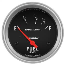 AutoMeter - AutoMeter 3515 Sport-Comp Air Core Fuel Level Gauge 73-10Ohm 2-5/8" - Image 1