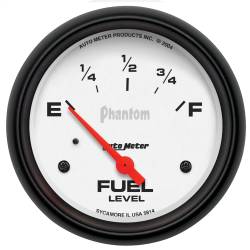 AutoMeter - AutoMeter 5814 Air Core Phantom Electric Fuel Level Gauge 0-90Ohm 2-5/8" SSE - Image 1