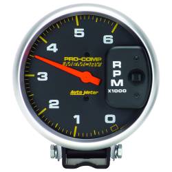 AutoMeter - AutoMeter 6806 Pro-Comp Pedestal Tachometer w/Peak Memory Gauge 6000RPM 5" - Image 1