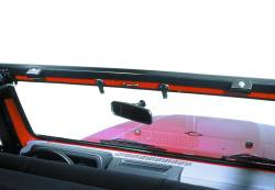 Bestop 51238-01 Front Windshield Header Channel Kit for 97-06 Jeep Wrangler TJ