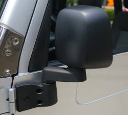 Bestop 51261-01 High Rock 4x4 Mirror Replacement Set Black for 87-95 Wrangler YJ