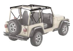 Bestop 55002-01 Factory Style Soft Top Hardware Kit Black for 97-06 Wrangler TJ
