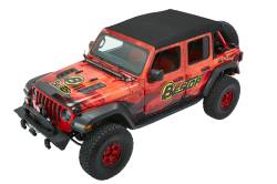 Bestop - Bestop 54925-17 Trektop Ultra Black Twill Soft Top for 18+ Jeep Wrangler JL 4DR - Image 6