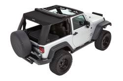 Bestop - Bestop 54862-17 Trektop Pro Black Twill Soft Top for 07-18 Jeep Wrangler JK 2DR - Image 3