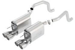 Borla - Borla 11811 S-Type II Axle-Back Exhaust Dual Split Rear Exit 09-13 Corvette 6.2L - Image 1