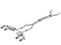 Borla - Borla 140726CFBA S-Type Cat-Back Exhaust Dual Split RR Exit for 17-24 Camaro ZL1 - Image 1