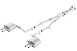 Borla - Borla 140736 S-Type Cat-Back Exhaust Dual Split Rear Exit for 18-21 Stinger GT - Image 1