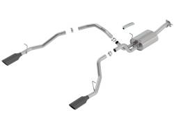 Borla - Borla 140758BC Black Touring Cat-Back Exhaust One Rear Exit 19-26 RAM 1500 5.7L - Image 1