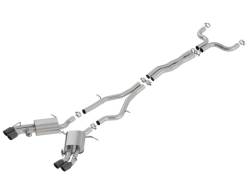 Borla - Borla 140754BC S-Type Cat-Back Exhaust Dual Split Rear Exit for 16-19 CTS 6.2L - Image 1