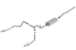Borla - Borla 140771 Touring Cat-Back Exhaust One Split RR Exit 19-23 Sra/Silv 1500 6.2L - Image 1