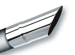 Borla - Borla Exhaust 20107 Universal Exhaust Tip 2.5" Inlet 6" Long Set Screw Mount - Image 1