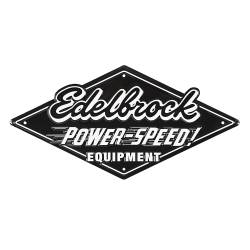 Edelbrock - Edelbrock 189147 Edelbrock Power-Speed Garage Tin Sign - Image 1