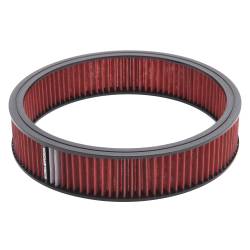 Edelbrock - Edelbrock 43666 Pro-Flo 14" Round Air Cleaner Element Only Red - Image 1