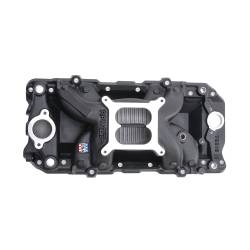 Edelbrock - Edelbrock 75613 NASCAR Edition RPM Air-Gap Black Intake Manifold Pre-75 Chevy BB - Image 1