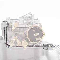 Edelbrock - Edelbrock 8126 Chrome Steel Fuel Line w/3/8" Barbed End Inlet w/o Fuel Filter - Image 2