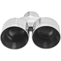 Flowmaster - Flowmaster 15391 Exhaust Pipe Tip Dual Angle Cut Polished Stainless Steel - Image 3